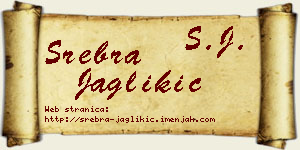 Srebra Jaglikić vizit kartica